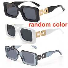 时尚眼镜盒，钻石腿眼镜盒，女士时尚眼镜，矩形小框时尚眼镜，适合时装秀的现代街头风时尚眼镜 - 灰色 - 查看 11