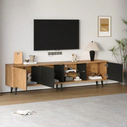 Television Stands & Entertainment Centers - Natural - View 1