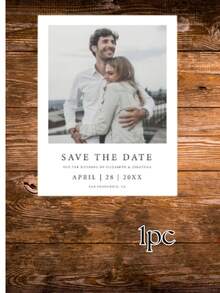 Thiệp báo hỷ tùy chỉnh có ảnh/Thiệp thông báo đám cưới cá nhân hóa/Bưu thiếp báo hỷ cho đám cưới/Thiệp mời cưới hiện đại/Thiệp mời tiệc đính hôn tùy chỉnh/Thiệp ảnh - Nhiều màu - Xem 8