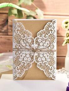 Thiệp mời cưới bằng giấy ngọc trai cắt laser sang trọng, màu xanh hải quân điểm xuyết vàng - Hoàn hảo cho đám cưới, kỷ niệm và các sự kiện đặc biệt - Thiết kế tinh tế với khoảng trống bên trong thiệp, quà tặng cưới. - nhiều màu - Xem 10