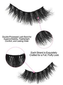 5 Pairs Of Long Cat Eye False Eyelashes - Holiday Gift, Creating Charming Makeup With Slim, Elongated, And Thick Dramatic False Eyelashes - Reusable Strip-Shaped Eyelashes - View 3