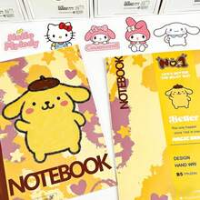 SANRIO B5 学生文具笔记本，横格笔记本，课堂笔记本，可爱美观图案，适合作为学生奖品、生日礼物、返校礼物、圣诞节礼物、万圣节礼物 [官方授权] - 多色 - 查看 11