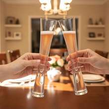 1pc Elegant Glass Liquor Cup, 1oz Wine Glass, Aperitif Glass, Wine Glass. Ideal Father's Day Gift, Crystal-Like Glass, Gift For Friends, Men's Glass, Women's Glass, Reusable And Dishwasher , Essential For Weddings And Parties, - Multicolor - View 7