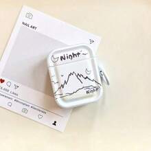 线条设计苹果无线耳机防摔保护套，适用于无线耳机充电盒，防刮防摔 - 彩色 - 查看 6