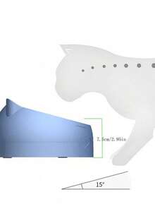 宠物猫狗高脚食物水碗，不锈钢斜面猫碗带支架，防呕吐猫碗，适用于猫、幼猫、小型犬 - 100ml - 查看 6