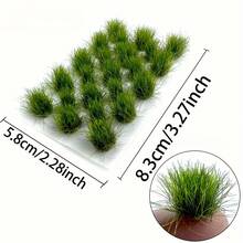 23tufts Model Grass Cluster For Model Craft, Plastic Miniature Vegetation Artificial Grass For Decorating Micro-Landscape Models, Sandtable Architectural Models, DIY Turf Landscaping - Model Grass Cluster - View 14