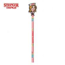 Netflix 2PCS Stranger Things Officially Licensed Scoops Ahoy Robin Buckley And Eleven Pencil Topper Erasers Set Inspired Character Pencil With Built In 3D Eraser Figure School Writing Stationery Collectible Gift For Fans - Multicolor - View 6
