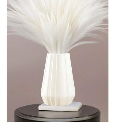 1个不易碎花瓶，创意造型家居装饰，适用于婚礼、派对、节日、客厅电视柜、现代家居装饰、桌面装饰，小巧的花瓶也适合盆栽植物、餐桌装饰。