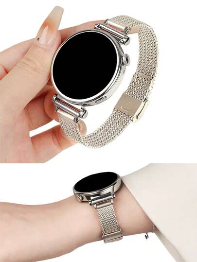18mm, 20mm, 22mm Mode Metall Schnallen Uhrenarmbänder, kompatibel mit Samsung Galaxy Watch 3/4/5/6/7, GT6/5/4/3 und anderen Marken