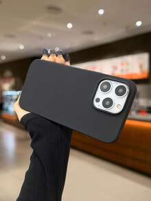 极简多巴胺主题黑色软壳手机壳，兼容 17 Pro Max/17 Pro/17 Air/17/16 Pro Max/16 Pro/16/16 Plus/15/15 Pro Max/15 Pro/15 Plus/11/12/13/14 Pro Max/12 Pro/12 Pro Max/13 Pro/13 Pro Max/17 Plus/14 Pro/14 Pro Max/14 Plus，创意设计，男女皆宜 - 黑色-升級版 - 查看 4