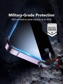 MIGAE 2pcs Privacy Screen Protector, Compatible With IPhone 17/16/16e/15/14/13/13 Pro/12/11/17 Pro Max/17 Air/16 Pro Max/15 Pro Max/14 Pro/Plus/Mini/X/XR/XS Max/7/8/SE2/SE3, 9H+ Tempered Glass, Compatible With Dynamic Island, Anti-Scratch, Full Coverage, Privacy Anti-Peeping - Black - View 4