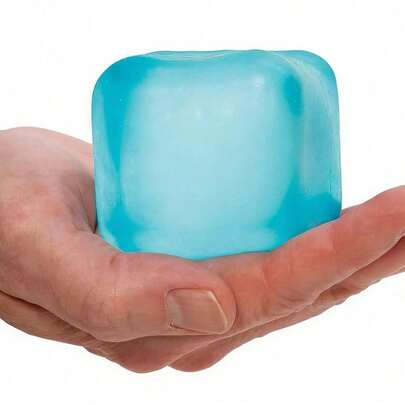 1pc New Mini Ice Cube Malt Slow Rebound Squeeze Toy, Sensory Toy, Stress Relief Cube, Fidget Toy, Travel Toy, Classroom Toy, Bath Toy, Christmas Stationery, Stress Ball, Birthday/Christmas Gift