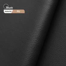 Extendable Dining Table And Chairs Set Of 6, Oval Mable Effect Table With Upholstered Chairs For Dining Room (Black PU, Set Of 6) - White Marble Table + 6 Black PU Chairs - View 11