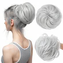 Dây buộc tóc rối, búi tóc xoăn bồng bềnh bằng thun, dây buộc tóc tổng hợp - Nhiều màu - Xem 17
