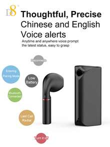 D8 女士无线麦克风领夹式耳机,蓝牙 5.0 立体声低音耳机,10mm 动圈单元深沉低音耳机,5 小时超长续航迷你入耳式耳机,运动防汗人体工学舒适耳机,USB-C 迷你充电盒领夹式设计,免提清晰通话麦克风耳机 - 多色 - 查看 8