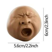 可爱搞笑的打哈欠喷雾软萌玩具，表情滑稽的捏捏乐玩具，有趣的旅行口袋减压玩具，适合作为儿童、青少年和成人的生日、圣诞节、万圣节和复活节派对礼物 - 彩色 - 查看 5