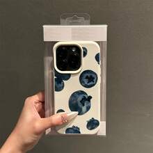 Funda para teléfono: Funda con patrón de arándanos dispersos para 16 Pro/16/16 Plus/15 Pro/15 Pro/15 Plus/15/14 Pro/14 Pro/14 Plus/14/13 Pro/13 Pro/13/12 Pro/12 Pro/12/11 Pro/11, funda suave de primera calidad, nuevo estilo, a, funda protectora, regalo, estilo empresarial, funda a prueba de golpes, funda minimalista, funda linda para teléfono, funda para teléfono con estética coqueta, funda para teléfono con protección caídas de grado militar, funda linda para teléfono de Pascua. - 1 pieza - Ver 3