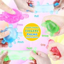 New Virus Shaped Squeeze And Release Toys, Slow Rebound Release Toys, Casual Holiday Gifts, High Aesthetic Dopamine Colors(Pink). - 粉色 - 查看 5