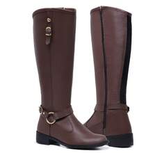 Women's Riding Boots, Tall And Long Shaft, Elegant For Horseback Riding And Galloping. - Brown - View 5