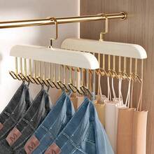 1/2 piezas Percha multiusos, Estante de almacenamiento para sujetador y camiseta, Tendedero sin costuras - Blanco - Ver 4