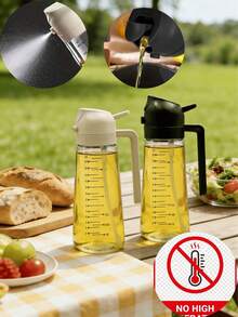 1pc Large Capacity Spray Oil Bottle Suitable For Cooking, Household Kitchen Oil Bottle Refilling Bottle And Air Fryer Accessories, Multifunctional Oil Bottle Tool, Suitable For Cooking Oil, Soy Sauce, Vinegar, With Both Oil Bottle And Spray Bottle Functions, Leak-Proof Design, Easy To Clean [Festival Gift For Wife And Mother], Style And Color Sent Randomly - Multicolor - View 11