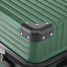 YONSLY 2‑Piece Suitcase Set 24/28 Inches With 4 Wheels 360° Mesh Pocket Combination Lock Soft Rubber Handle Lightweight Travel Suitcase For Vacation - 深綠 - 查看 7