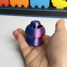 1 pieza Juguete de alivio de presión de dedos impreso en 3D, diseño portátil, juguete de alivio de estrés de tamaño de bolsillo adecuado para el escritorio de la oficina, regalo perfecto para varios festivales y fiestas - Multicolor - Ver 4