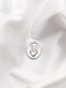 1pc Bohemian Style Multi-Element Necklace Pendant, Suitable For Different Occasions And Daily Wear - Silver - View 14