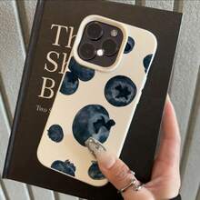 Funda para teléfono: Funda con patrón de arándanos dispersos para 16 Pro/16/16 Plus/15 Pro/15 Pro/15 Plus/15/14 Pro/14 Pro/14 Plus/14/13 Pro/13 Pro/13/12 Pro/12 Pro/12/11 Pro/11, funda suave de primera calidad, nuevo estilo, a, funda protectora, regalo, estilo empresarial, funda a prueba de golpes, funda minimalista, funda linda para teléfono, funda para teléfono con estética coqueta, funda para teléfono con protección caídas de grado militar, funda linda para teléfono de Pascua. - 1 pieza - Ver 5