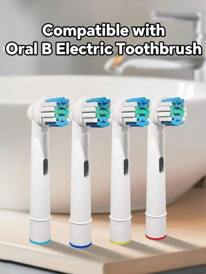 Replacement Toothbrush Heads Compatible With Professional Electric Toothbrush, Toothbrushes Brush Head Refills For Pro 1000 500 1500 100 7500 DB4010 360 400 8000 7000 3000 6000 300 9600 2000 4000