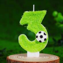 FIFA FIFA 2026 World Cup Football Themed Digit Candles, Lawn Football Creative Birthday Cake Decor, 0-9 Selectable, Football Fan Party Birthday Dessert Table Accessories - View 18