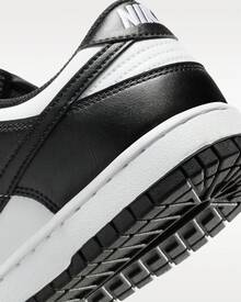 Nike Dunk Low Retro 'Essential Edition' - Premium Genuine Leather Low-Top Sneakers | Viral 2026 Classic Basketball Silhouette | High-Quality Daily Lifestyle Trainers | Comfortable Padded Streetwear Staples | Authentic Unisex Sportswear - 黑與白 - 查看 8