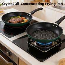 [Chảo chống dính] Chảo đáy phẳng chống dính phủ kim cương tinh thể, dày dặn, ít khói, thích hợp cho bếp ga và bếp từ. - Xem 6