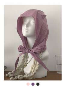 Mũ xô buộc dây hình hoa hồng 3D của Niche Design, nhẹ, thoáng khí, đa năng, mũ buộc khăn trùm đầu cho mùa hè, mũ chống nắng dễ thương, thích hợp đi biển, đi nghỉ mát. - Nhiều màu - Xem 8