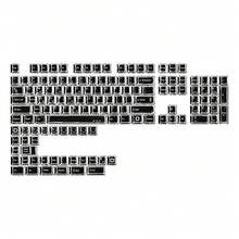 PBT材质Cherry轴高度键帽，漫画风格定制黑白彩色键帽，兼容MX机械键盘，6.25U空格键，DIY键盘配件，游戏办公两相宜，仅含键帽（不含键盘） - 查看 17