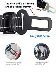 高强度弹力狗绳 - 舒适加厚手柄和反光绳 - 6英尺/4英尺，适合中大型犬 - 多功能四合一牵引绳，带车载安全带 - 训练和旅行的理想之选 - 彩色 - 查看 5