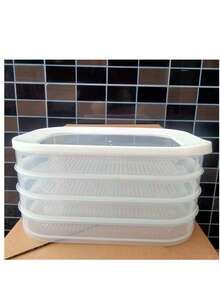 可堆叠冰箱肉类储存盒，适用于培根和午餐肉，双层盖食品储存容器，非常适合储存冷切肉、奶酪、午餐肉、萨拉米香肠等，是备餐和储存的理想选择。 - 彩色 - 查看 8