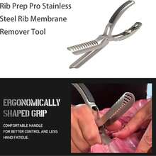 Rib Membrane Remover, Rib Bone Peeler For BBQ Ribs - Silver - View 6