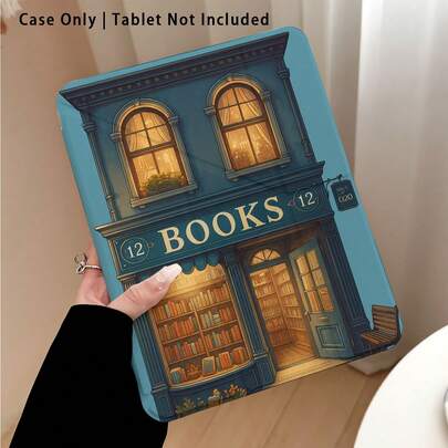 Ốp bảo vệ trong suốt bằng acrylic với họa tiết giá sách và cây cối, hỗ trợ chân đế, tương thích với Samsung A9/A9+/S9/S9FE/A11/A11+/S11/S10 FE/S10 FE+/S10 Lite, A16 2025, Air 11/13, M3 2025, Mini 7 A17, Pro 2024, Air 11/13, M2 2024, Pro 11/13, M4 2024, Pro 12.9, 7/8/9 Gen, 10.2, 10 Gen, 10.9, Air 4/5/6/7/8, 10.9, Pro 11, 4/5/6 Gen, Mini 6, Se 11, Honor, Matepad Se 11.