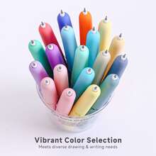 9/45 Colors Erasable Gel Pen Set - Assorted Multicolor Gel Pens (0.6mm), Ballpoint Pens, Highlighters, Suitable For Vibrant Color Writing, Sketching, Smooth Writing, Applicable For Drawing, Highlighting, Student Notes, Handbook Making, Office Use - Multicolor - View 8