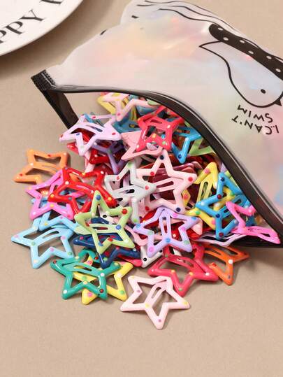 10/20/30 Stück bunte Stern- und Punkthaarspangen, Pony-Clips für Frauen, süße und schicke Haarzubehör für Alltag und Party