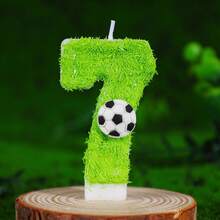 FIFA FIFA 2026 World Cup Football Themed Digit Candles, Lawn Football Creative Birthday Cake Decor, 0-9 Selectable, Football Fan Party Birthday Dessert Table Accessories - View 15