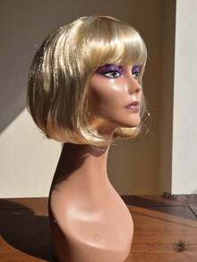 Synthetic Woven Wigs - Gold - View 3
