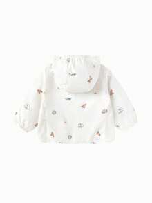 Balabala 婴儿夏季防晒连帽上衣，可爱时尚婴幼儿休闲防紫外线套装，2026新款 - 白色調 - 查看 2