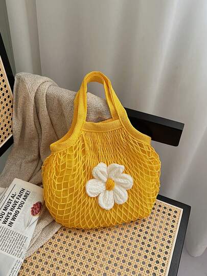 The Women's Simple Hollow Out Hand-Held Hook Woven Beach Bag Is Very Suitable For Outdoor Use. The Portable Mesh Bag Design Is Suitable For Teenagers, Girls, Women, And College Students. It Is Very Suitable For Outdoor Activities, Vacations, Beaches, And Beach Use. This Is A Lightweight Hand-Held Beach Bag That Is A Must-Have For Travel And Perfect For Women Who Pretend To Wear It. Suitable For Teenagers, Girls, Women, And College Students.