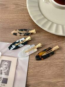 Clips para el cabello de acetato sin costuras, tipo ensueño, clips de maquillaje, clips para el flequillo, clips para el cabello ombré, accesorios para el cabello - Multicolor - Ver 3