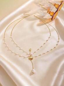 Mặt dây chuyền hình sao biển và vỏ sò gợi cảm, dây chuyền nhiều lớp bằng kim loại tối giản, thích hợp cho kỳ nghỉ biển, quà tặng bạn gái. - Vàng - Xem 5