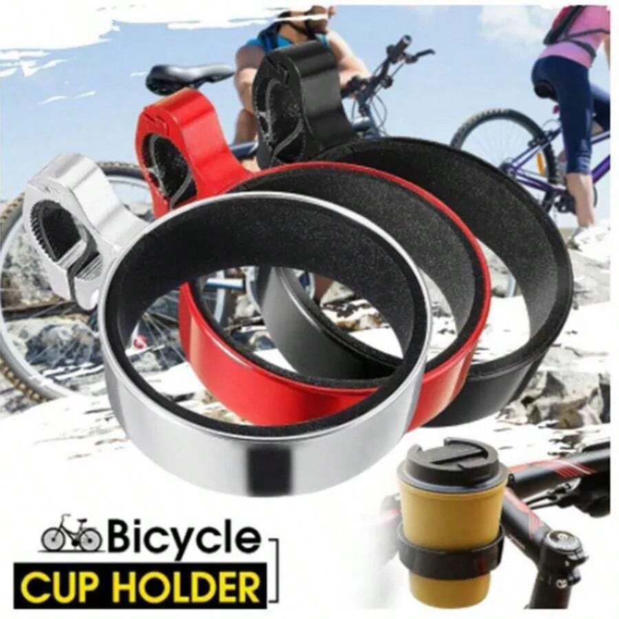 1PC Bike Cup Holder Aluminum Alloy Water Bottle Cage With M5 Wrench Road Bike Beverage Holder Compatible With Handlebar For Cycling For Outdoor Riding