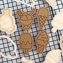 Khuôn làm bánh quy hình kem, khuôn làm bánh fondant tự làm nổi 3D. - Xem 2