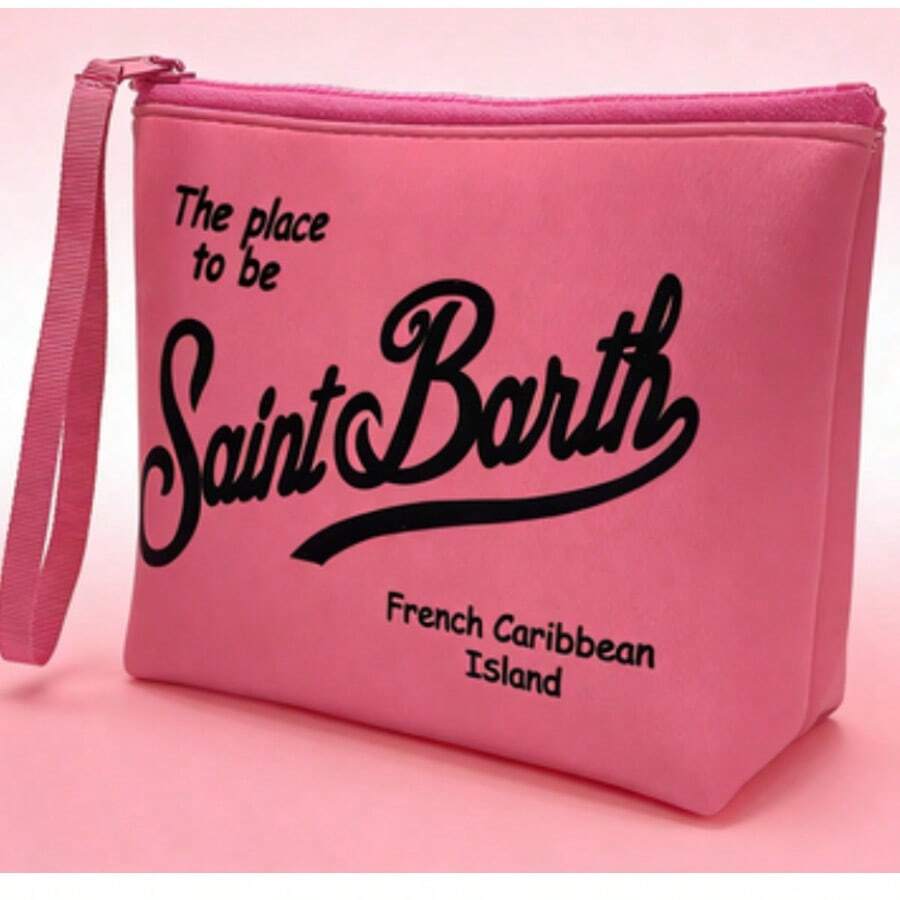 Borsa da viaggio per il trucco integrata, borsa per il trucco portatile a righe, astuccio per il trucco, borsetta, pochette per il trucco, borsa da viaggio impermeabile, organizer da viaggio con cerniera, astuccio per il trucco